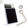 PK-NR06M3 - 316 Surgical Steel L Shape with Bezel Set Zircon image 0