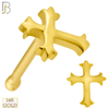 14-NR51B - 14k Solid Gold Nose Bone Cross Design image 0