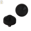 DM01KK -  Black Plated Surgical Steel Dermal Bezel Black Cubic Zirconia 1.2mm Screw Top (PACK OF 6) image 4