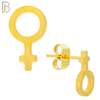 ES08 - 316L Stainless Steel Female Symbol Gender Design Earring Stud image 1