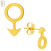 ES11 - 316L Stainless Steel Male Symbol Gender Design Earring Stud image 2