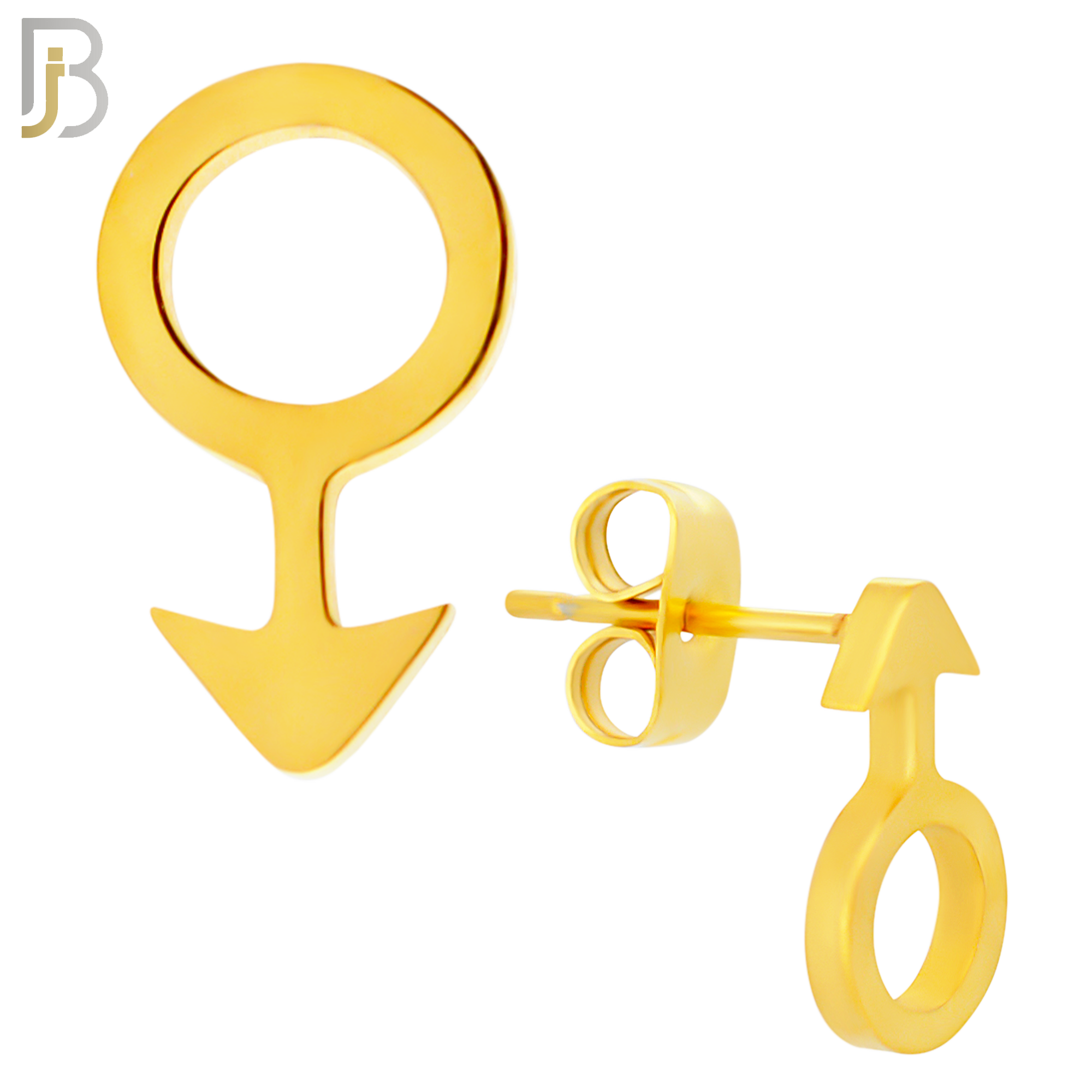 ES11 - 316L Stainless Steel Male Symbol Gender Design Earring Stud image 2