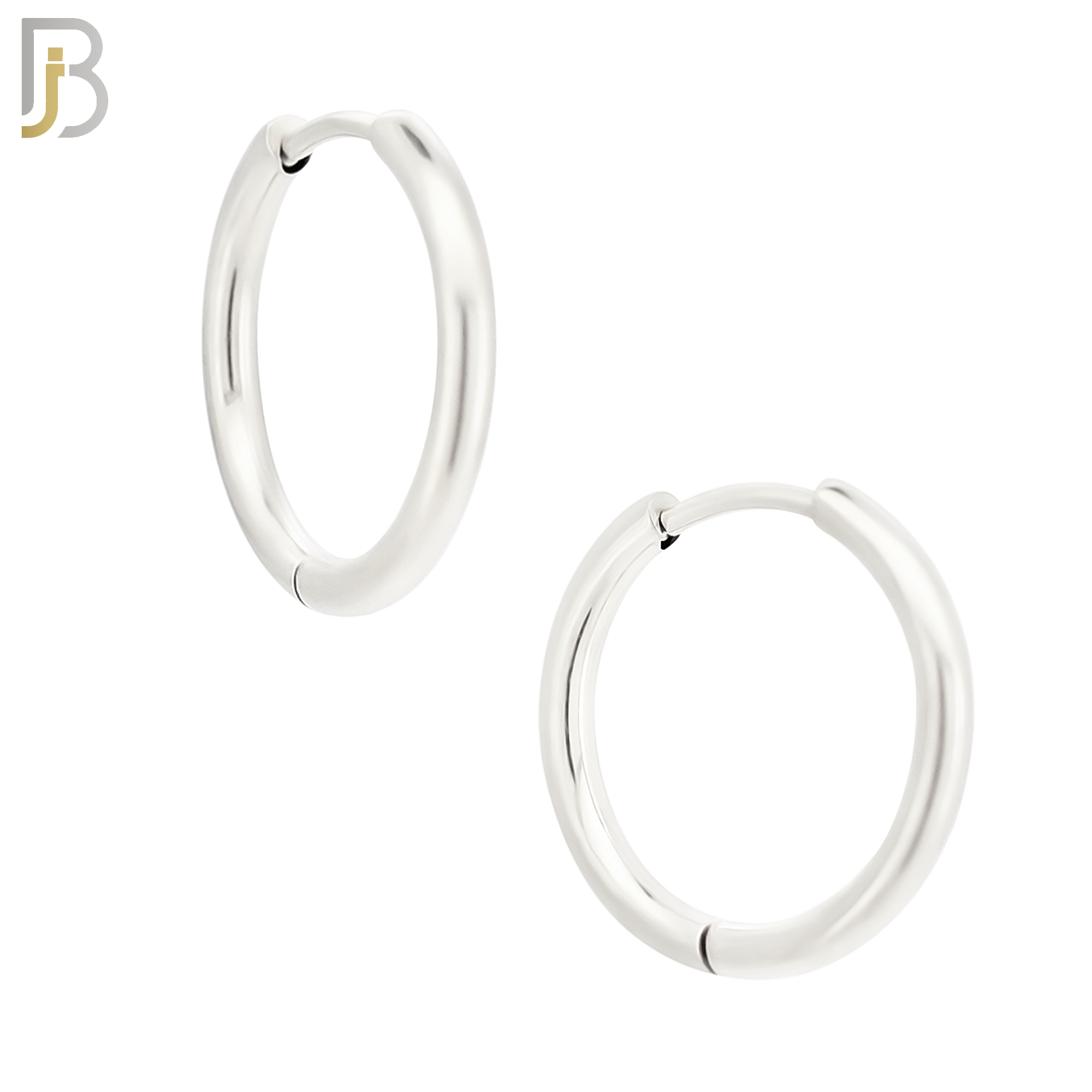 ES95S - 316L Stainless Steel 2mm Thickness Plain Hoops Design Huggies Clip On image 4