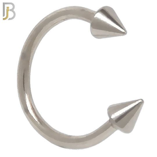 HS02S - 316L Surgical Steel Horseshoe Plain  Screw Spike External Threaded (PACK OF 6) image 0