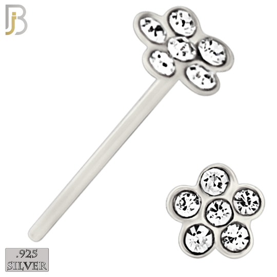 925-PK-NR08SS - .925 Sterling Silver Nose Stud "Bend it Yourself" Assorted Shape