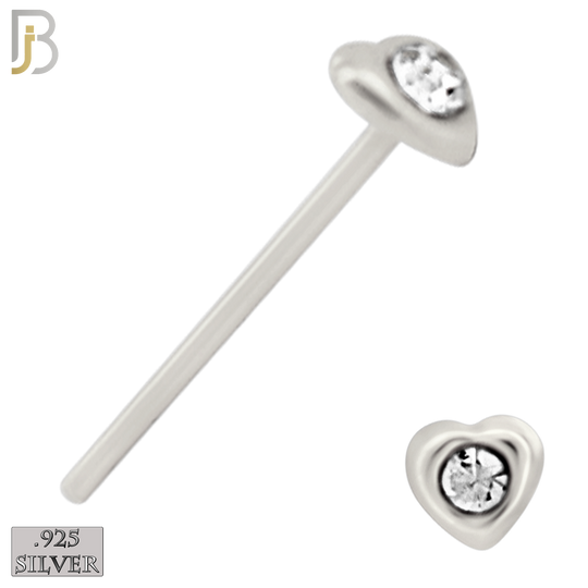 925-PK-NR08SS - .925 Sterling Silver Nose Stud "Bend it Yourself" Assorted Shape