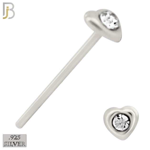 925-PK-NR08SS - .925 Sterling Silver Nose Stud "Bend it Yourself" Assorted Shape