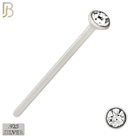 925-PK-NR08SS - .925 Sterling Silver Nose Stud "Bend it Yourself" Assorted Shape
