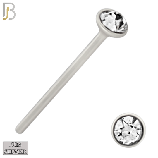 925-PK-NR08SS - .925 Sterling Silver Nose Stud "Bend it Yourself" Assorted Shape