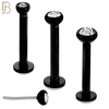 LB16K16 - 16g Thicknesss 316L Surgical Steel Black Plated Press Fit Bezel Setting Push In  Zircon (PACK OF 6) image 0