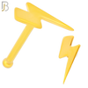 NR38B - 316L Surgical Steel Nose Bone Plain Lightning Bolt Design (PACK OF 6) image 2