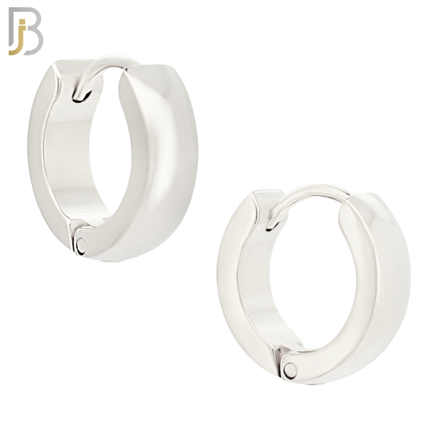 ES01S - 316L Stainless Steel Plain Curve Design Huggies image 4
