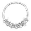 TH10-9 -  .925 Sterling Silver 16g Thickness 6 CZ Bezel Set Tragus Hoops Piercing (PACK OF 6) image 0
