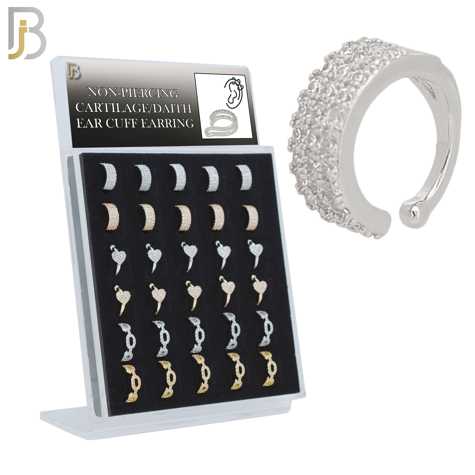 PK-FES02M - Brass Package Ear Cuff in Different Designs. Pack of 30 image 0