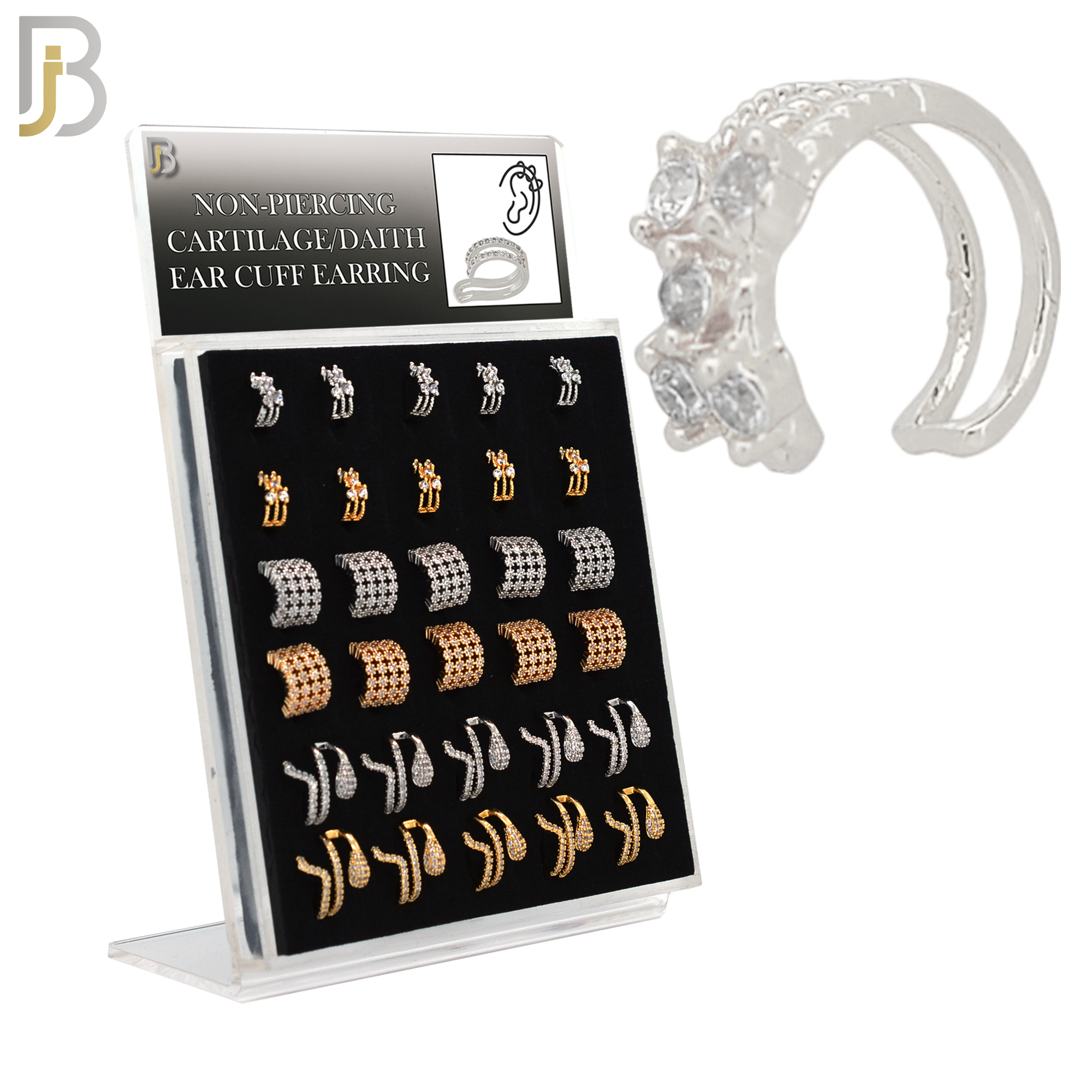 PK-FES04M - Brass Package Ear Cuff in Different Designs. Pack of 30 image 0