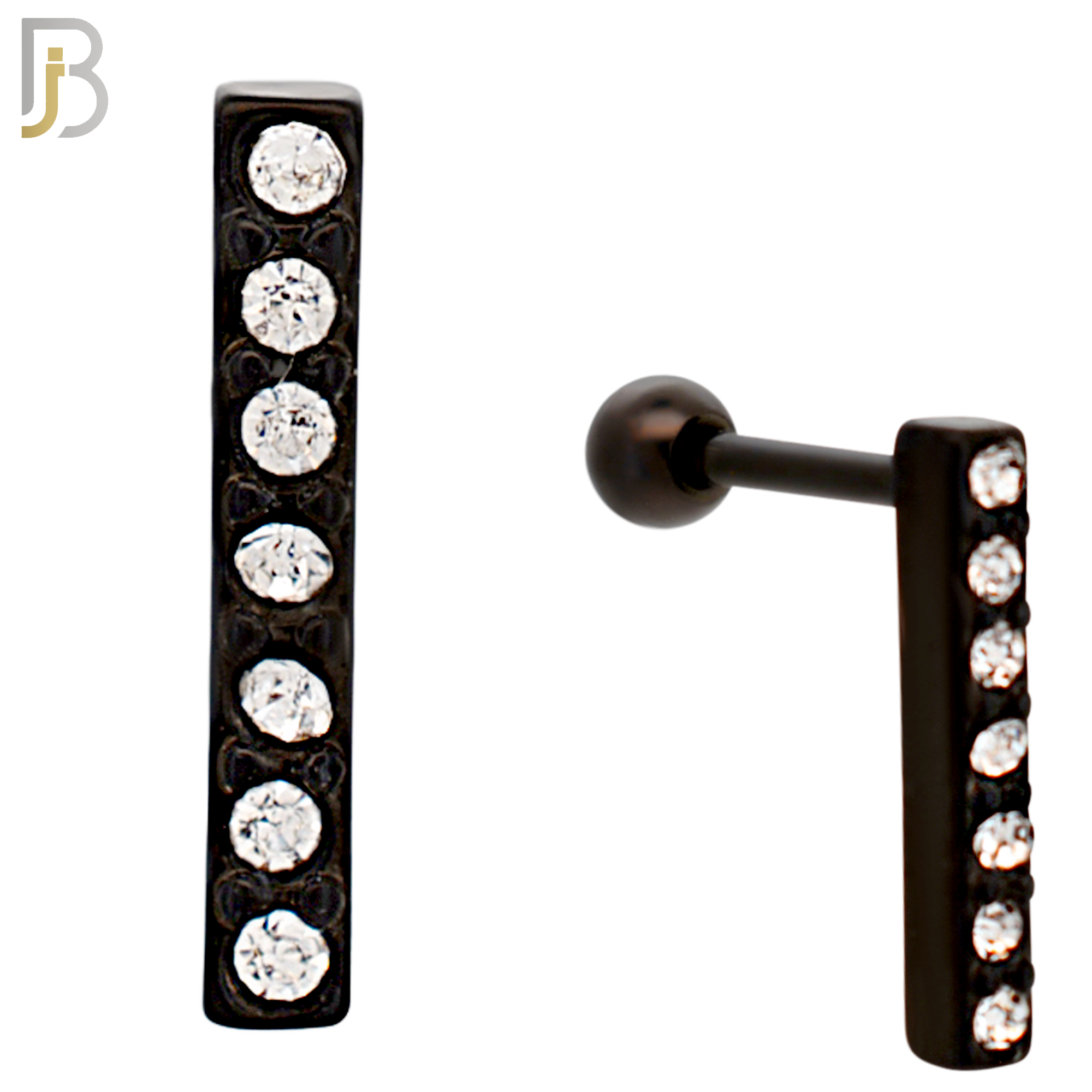 TB113 -  316L Stainless Steel Bar Tragus/Cartilage Barbell (PACK OF 6) image 6