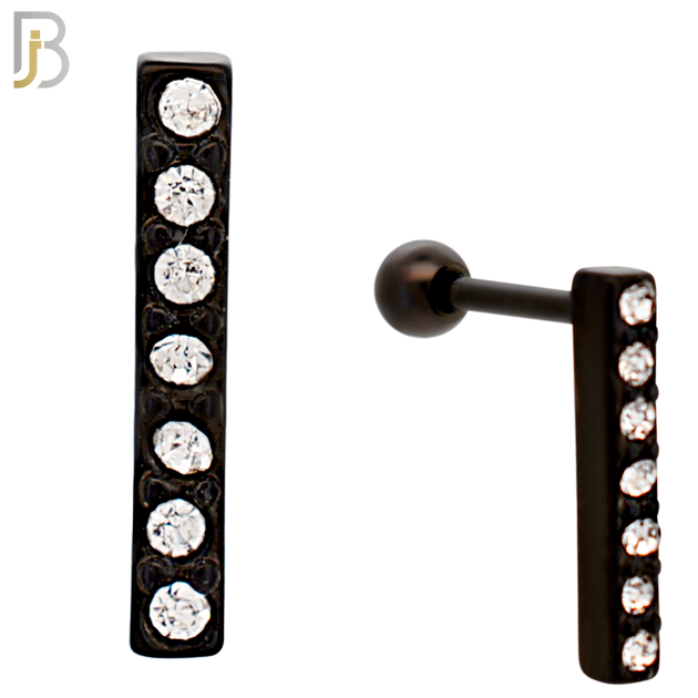 TB113 -  316L Stainless Steel Bar Tragus/Cartilage Barbell (PACK OF 6) image 6