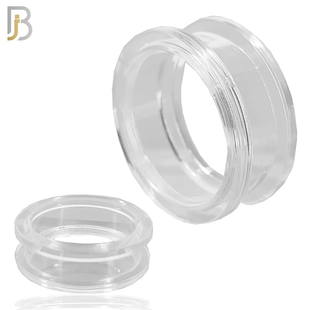 PA08C - Clear Tunnel Acrylic Screw On Plug/Gauges image 0