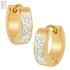 ES03 - 316L Stainless Steel Multi Zircon 4mm Front Thickness Huggies image 5