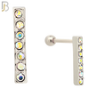 TB113 -  316L Stainless Steel Bar Tragus/Cartilage Barbell (PACK OF 6) image 2