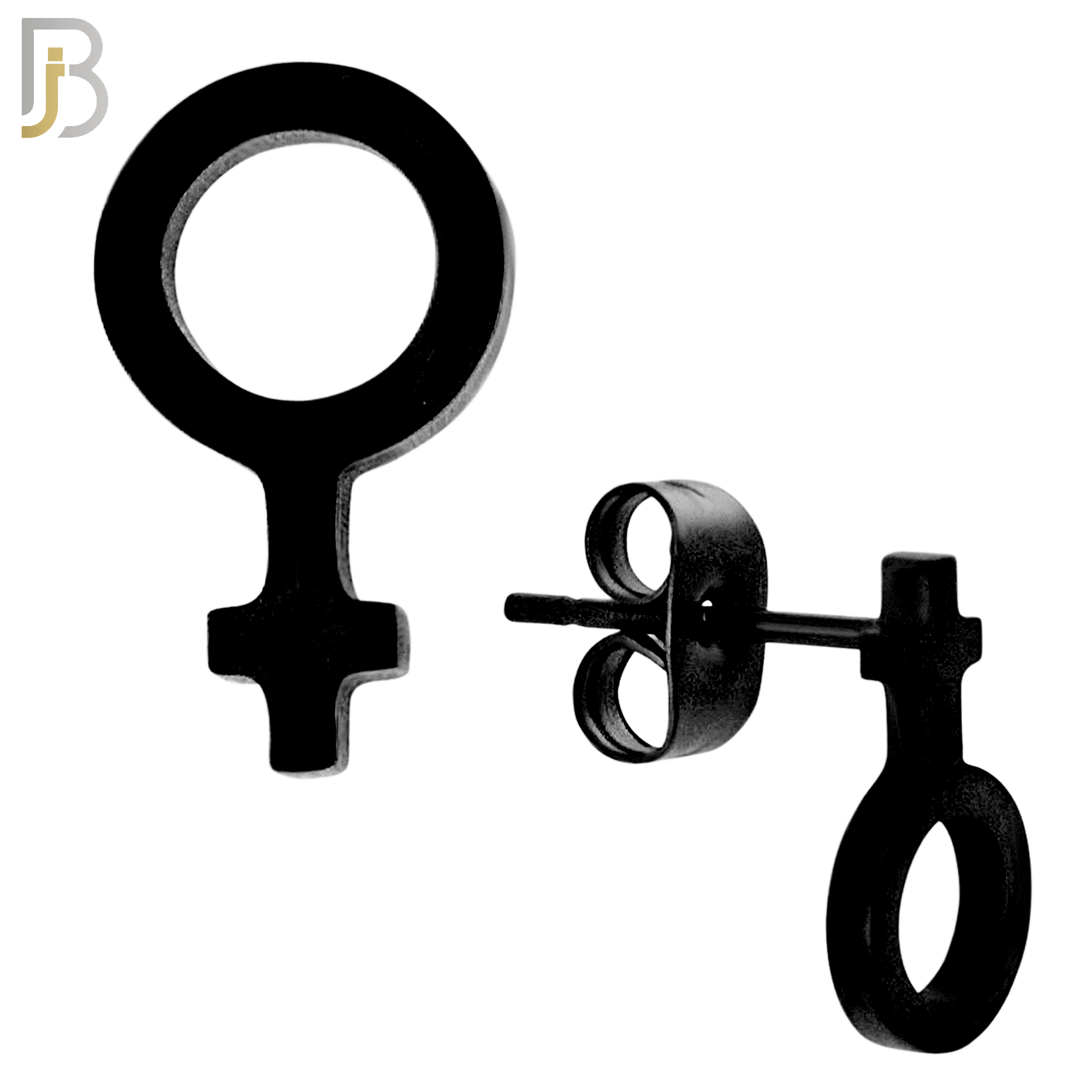 ES08 - 316L Stainless Steel Female Symbol Gender Design Earring Stud image 3