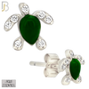 925-ES474 - 925 Sterling Silver Enamel Coated Turtle Push Back Stud Earring image 3