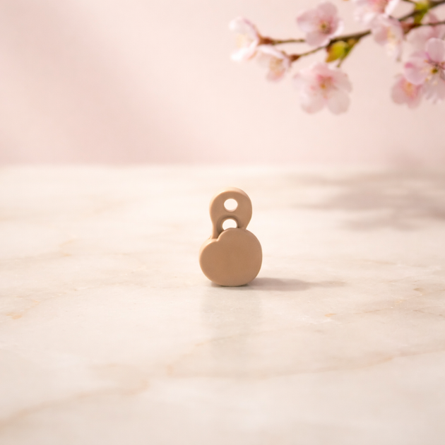 G23-DM10 - 14g G23 Titanium Anchor with Surgical Steel Heart Dermal Top (Pack of 6)