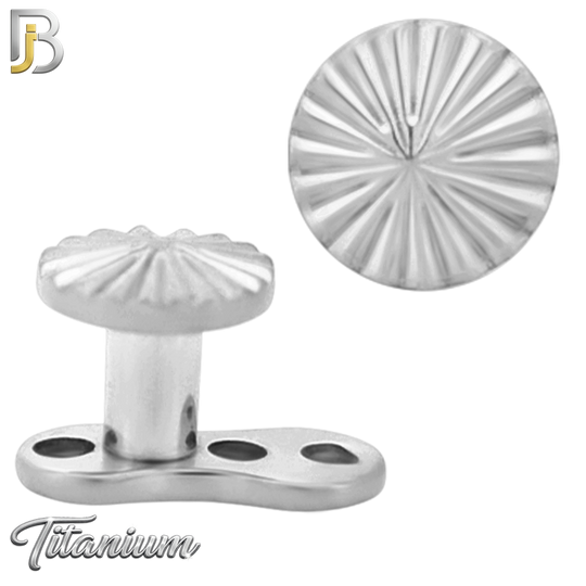 G23-DM27 -  14g G23 Titanium Anchor paired with a Surgical Steel Round Dermal Top (Pack of 6)