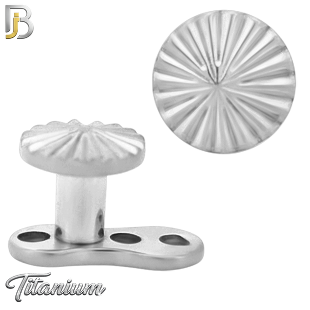 G23-DM27 -  14g G23 Titanium Anchor paired with a Surgical Steel Round Dermal Top (Pack of 6)