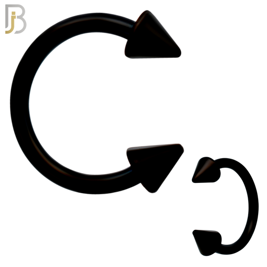 PK-HS02M810 - 316L Surgical Steel Horseshoe Body Jewelry – External Threaded Spike Rings, 60-Piece Set