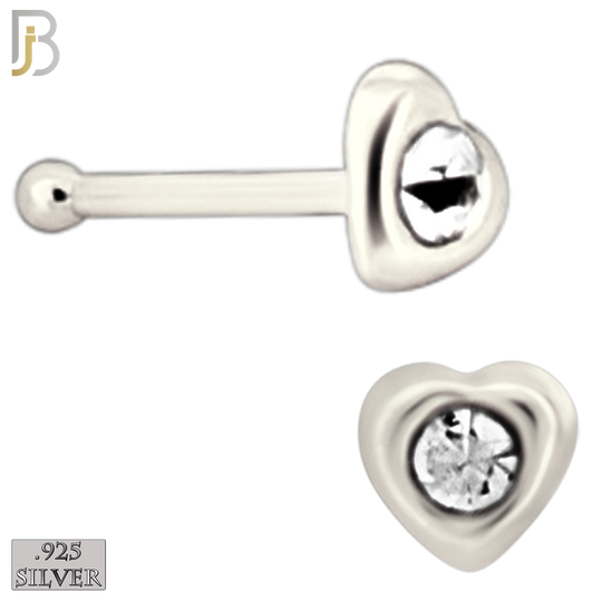925-PK-NR08BS - 120 pcs, 925 Sterling Silver Nose Bones, 22g Thickness, Assorted Shapes Packages