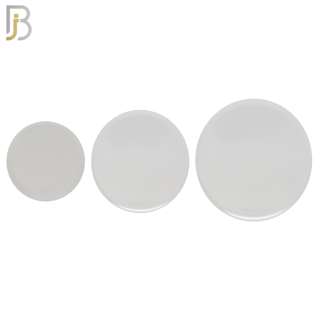 PA01C - Clear Solid Acrylic Double Flare Plug Sold as Pair