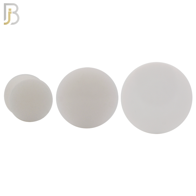 PA01W - White Solid Acrylic Double Flare Plug Sold as Pair