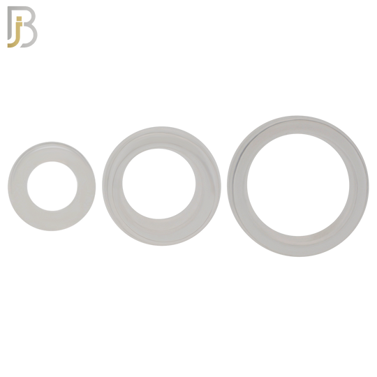 PA02C -  Clear  Tunnel Acrylic Double Flare Plug Sold as Pair
