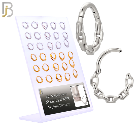 316 Surgical Steel Septum Hoops Pack of 30