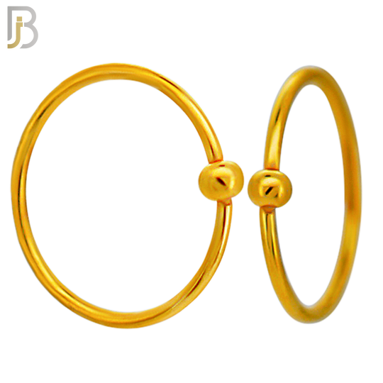 PK-CT03M6 - 316L Surgical Steel Fixed Beads 2mm Hoops Piercing Pack of 60