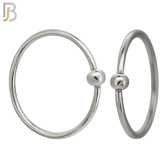PK-CT03M6 - 316L Surgical Steel Fixed Beads 2mm Hoops Piercing Pack of 60