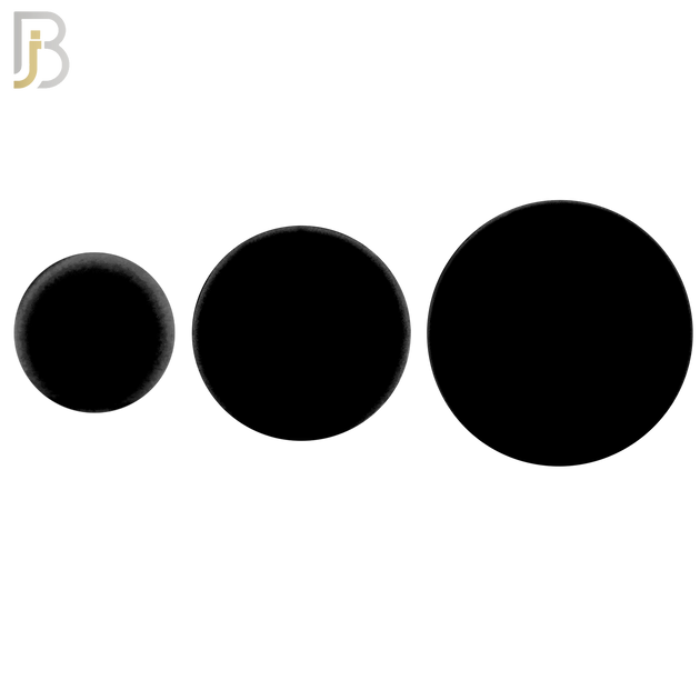 PS01K - Black Color Solid Silicone Double Flare Earring Plugs Sold Pair