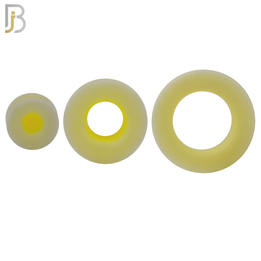 PS07BG -  Beige Color Hard Silicone Double Flare Plugs Pair