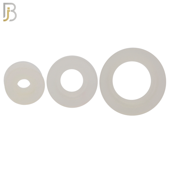 PS07C - Clear Color Hard Silicone Double Flare Plugs Pair