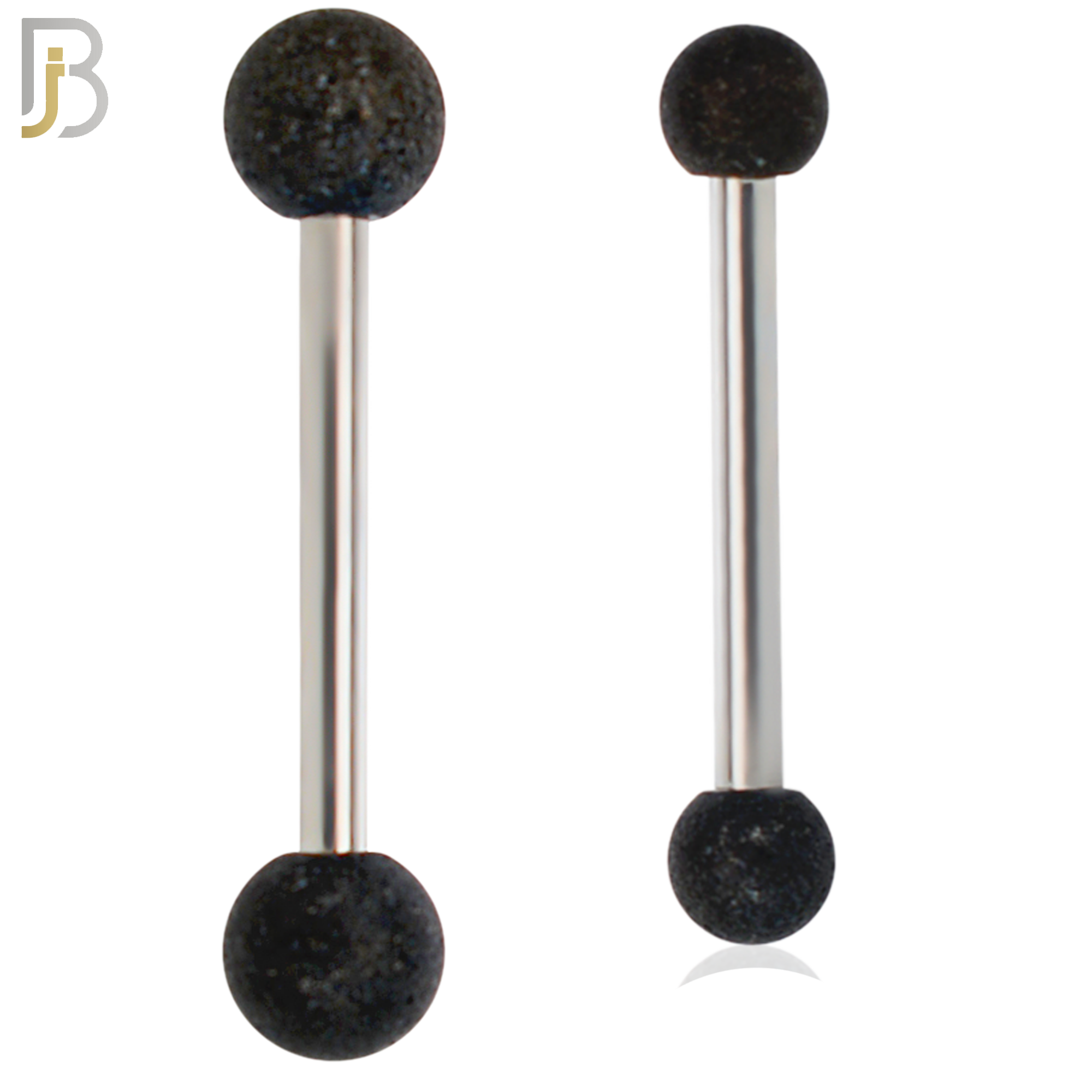 BB67 - 316L Surgical Steel Bar Matte Texture Ball  External Threaded (PACK OF 6) image 0