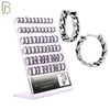 PK-ES130 - Stainless Steel Vintage Tribal Chain Huggies Hoops Earrings-Pack of 30 Pairs image 0