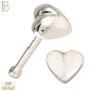 14-NR12 - 14k Solid Gold Curved Heart Nose Bone image 1