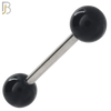 PK-BB03S - 316L Surgical Steel Barbell with Solid Color Acrylic Ball Screw External Threaded Pack of 120 image 6