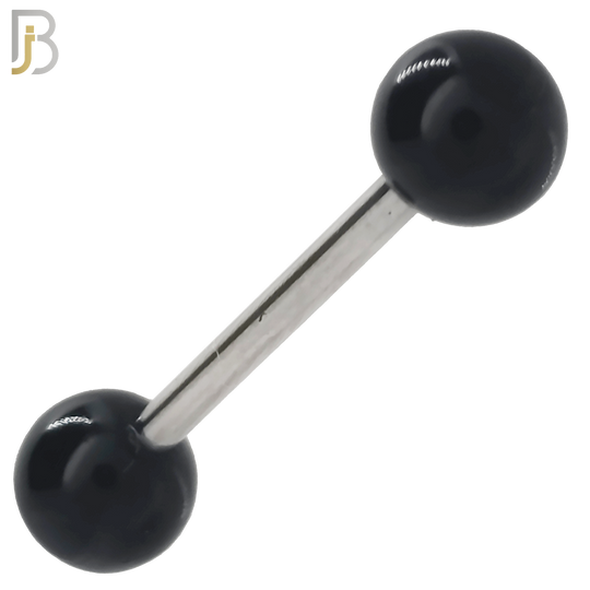 PK-BB03S - 316L Surgical Steel Barbell with Solid Color Acrylic Ball Screw External Threaded Pack of 120 image 6