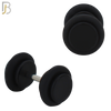 FP01K - Black Acrylic Fake Plug with O-ring (PACK OF 3 Pairs) image 2