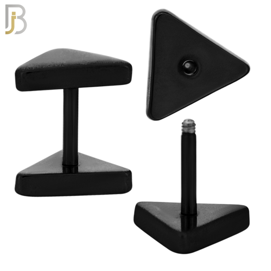 FP38 - Steel Triangle Design Fake Plug (Pack of 3 Pairs) image 6