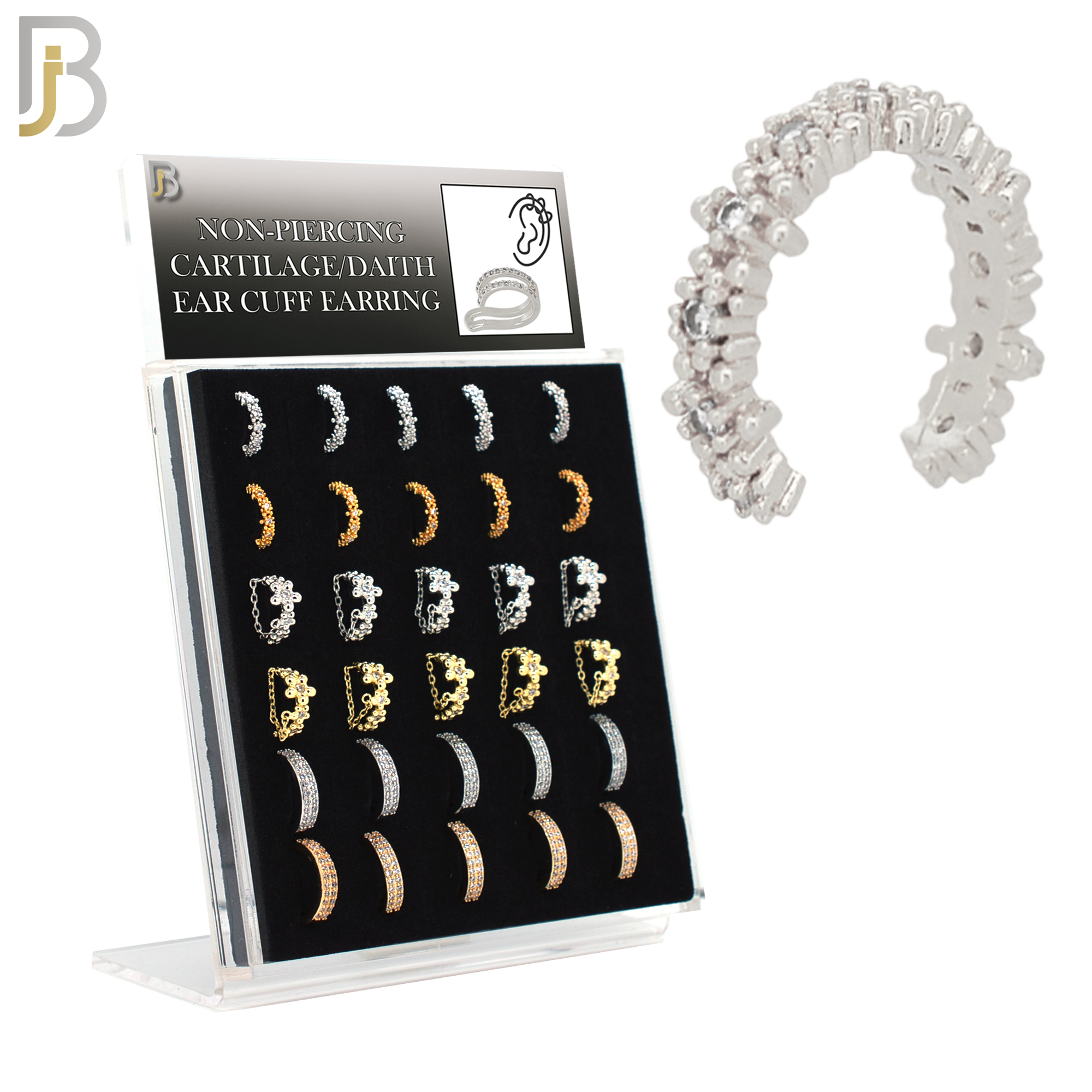 PK-FES03M - Brass Package Ear Cuff in Different Designs. Pack of 30 image 0