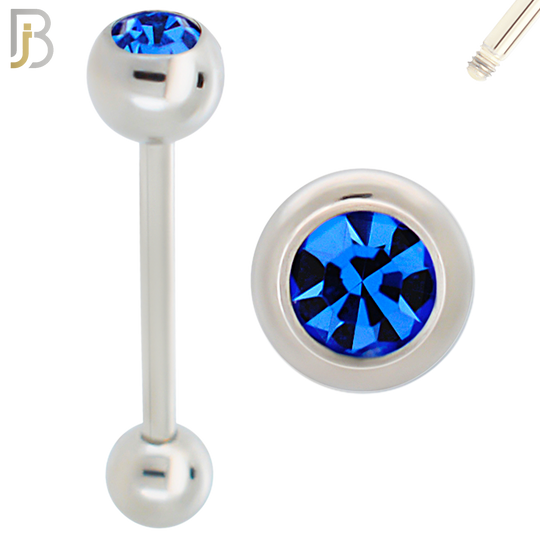 BB66 - 316L Surgical Steel 6mm Ball with CZ and 5mm Ball Plain (Pack of 6) image 6