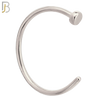 CT09S - 20g Thickness 316L Surgical Steel Hoops Piercing Half Moon Design (PACK OF 6) image 1